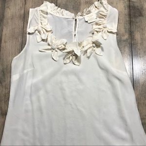 Kate Spade New York Silk White Blouse Size Small